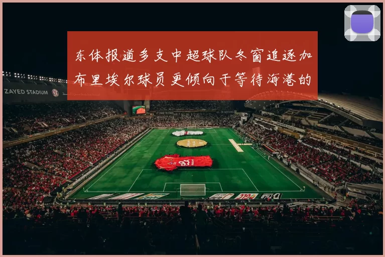 东体报道多支中超球队冬窗追逐加布里埃尔球员更倾向于等待海港的机会